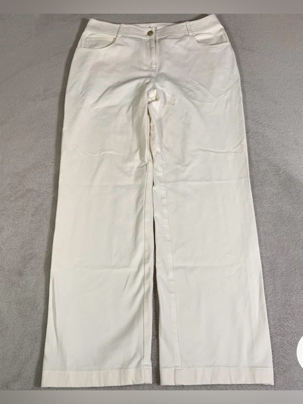 St. John Off white Jeans  Straight  Leg   Sz 10